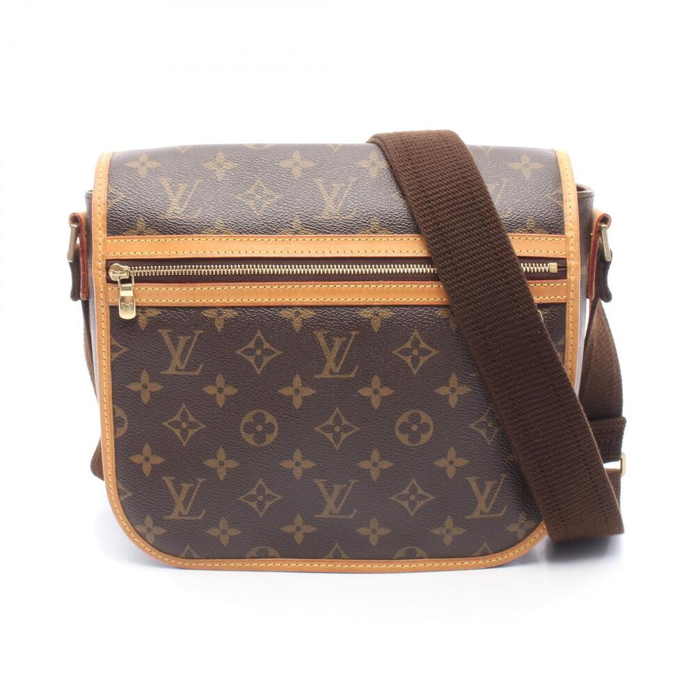 Louis Vuitton Messenger Bosphore Shoulder Bag Canvas Leather Monogram Brown
